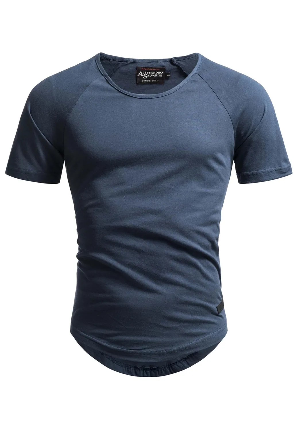 Alessandro Salvarini AS-076 T-Shirt Navy Baumwolle