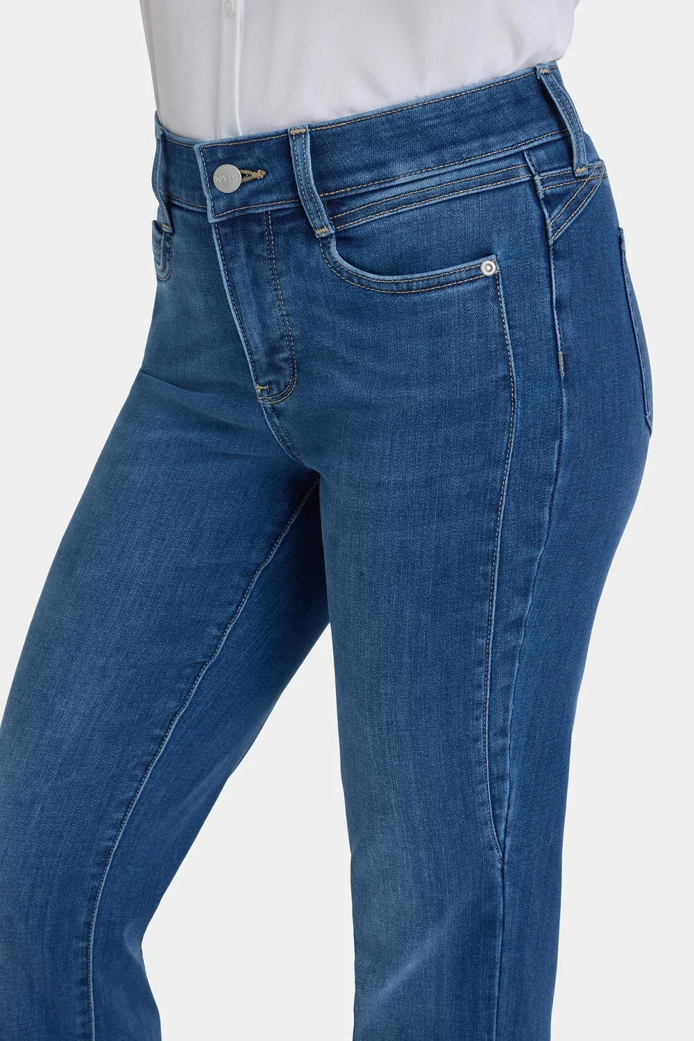 NYDJ Marilyn Straight Jeans Opera Blue indigo