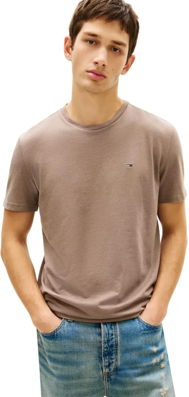 Tommy Jeans Tee T-Shirt Herren Rundhals Baumwolle Blau