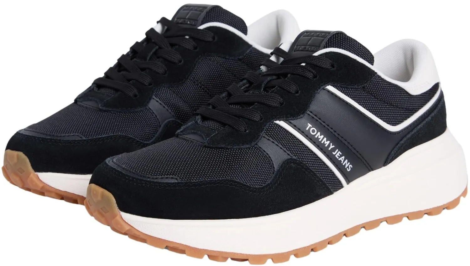 Tommy Jeans Runner Damen Sneaker 42 Schwarz Low Top