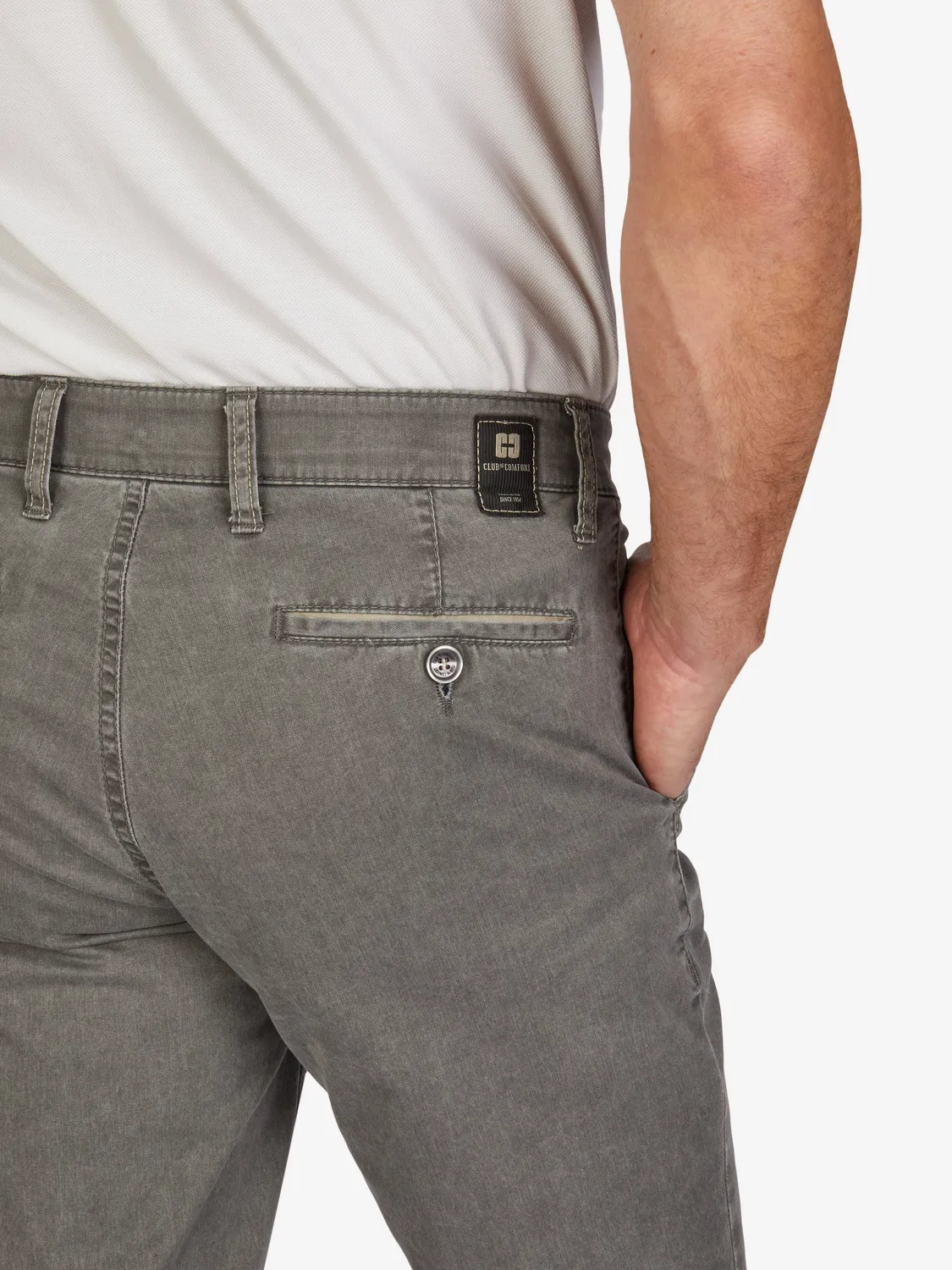Club of Comfort Garvey 6701 Chino grau High Stretch