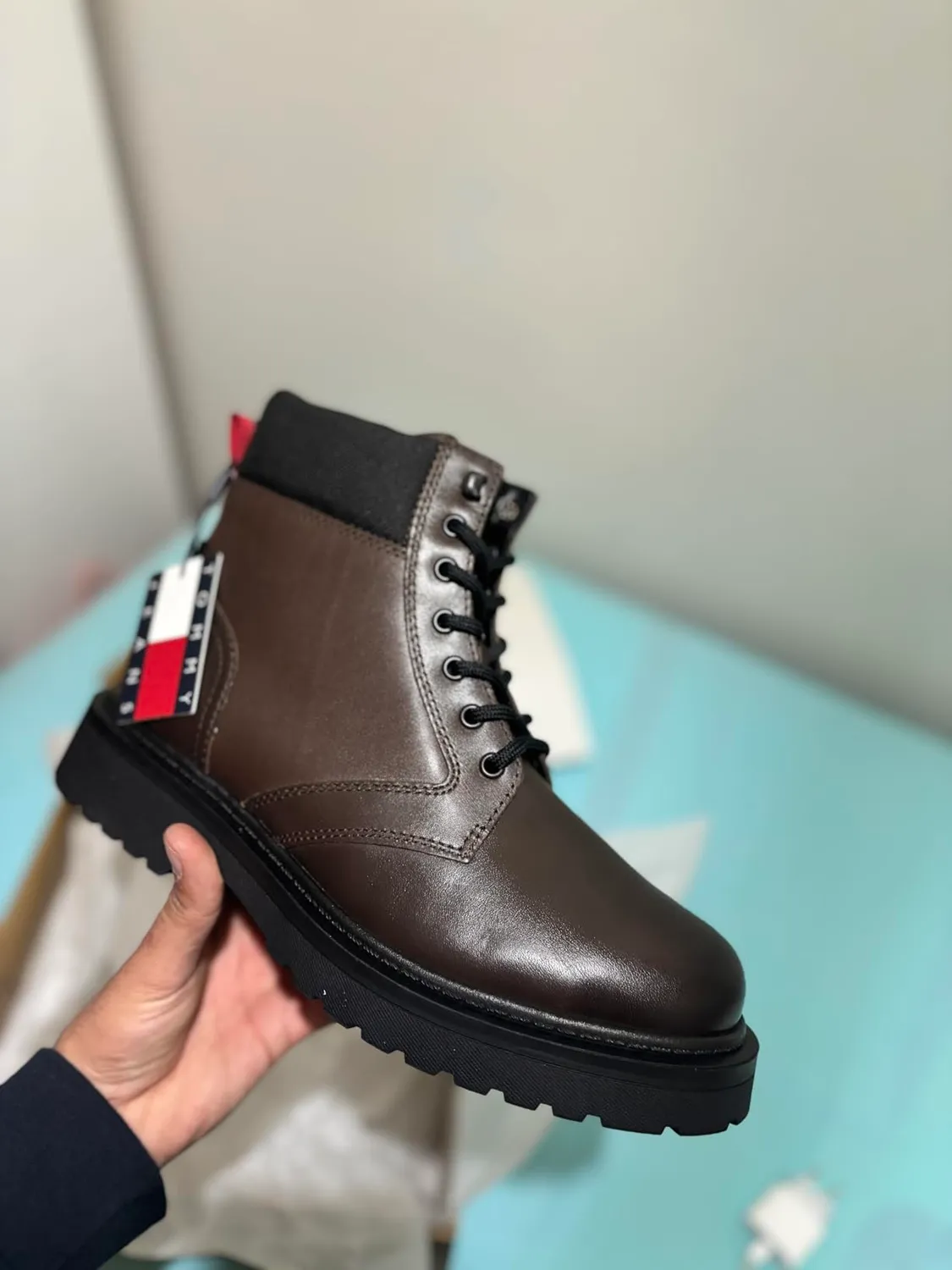 Tommy Jeans Mid Boot Lace Up Stiefel Herren Größe 40