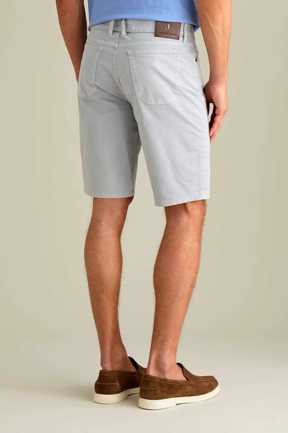 Jeckerson Jayden Bermuda Zementgrau Slim Fit Patch
