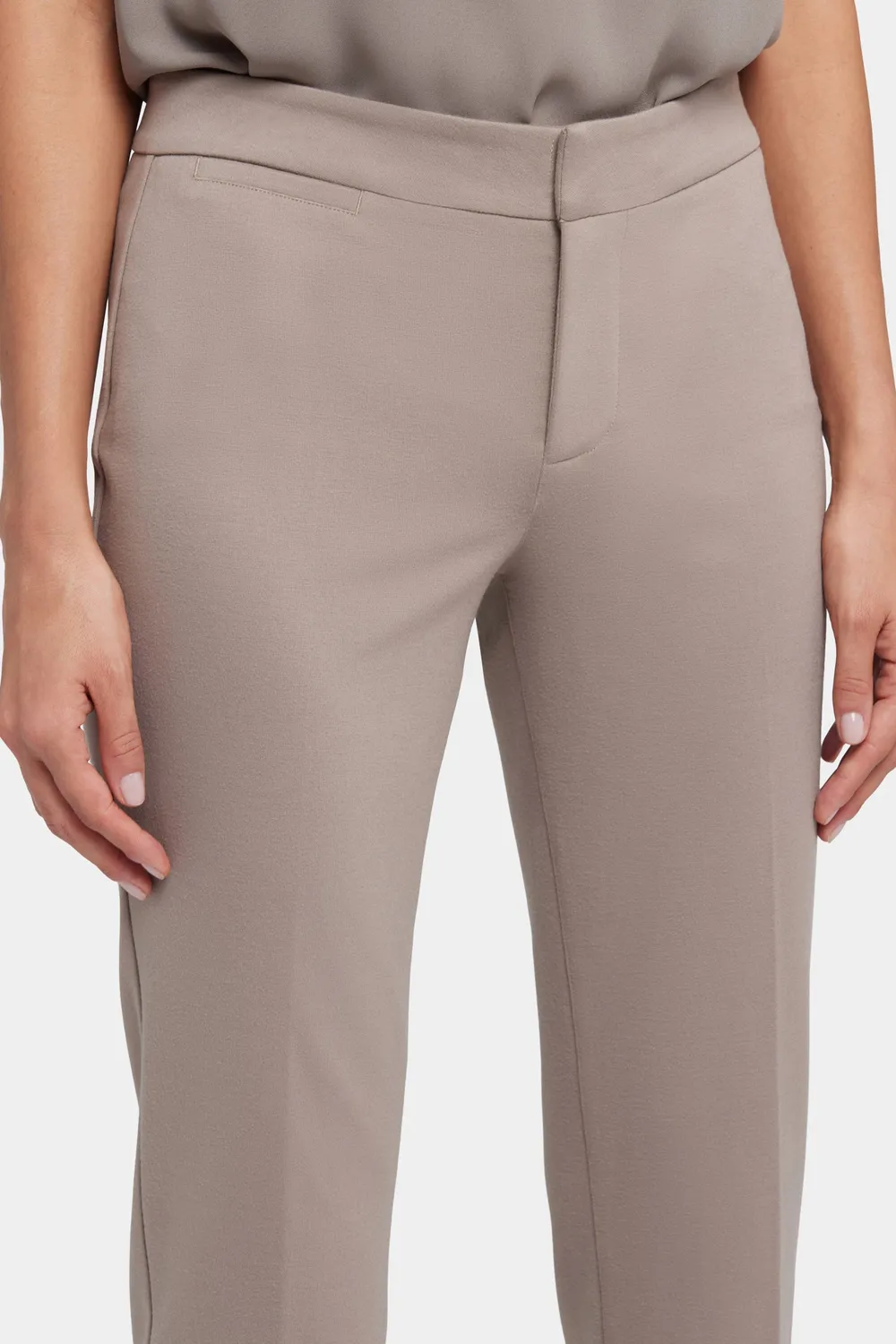NYDJ Slim Trouser Stoffhose Saddlewood Ponte