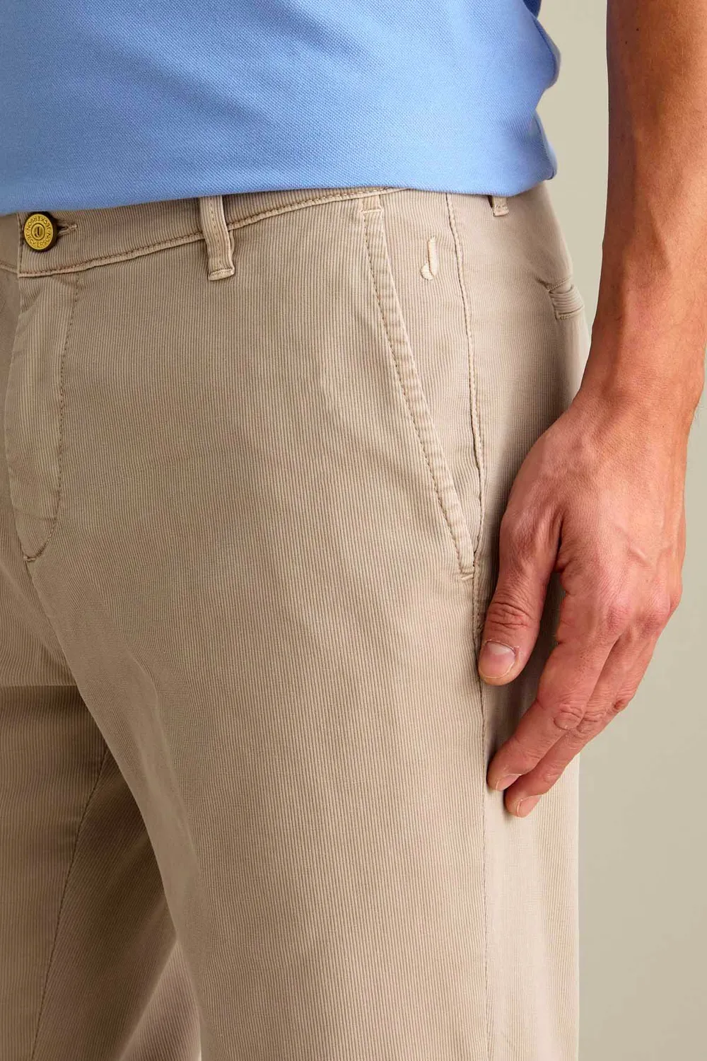 Jeckerson Jack Slim Fit Chino beige Zement Tencel