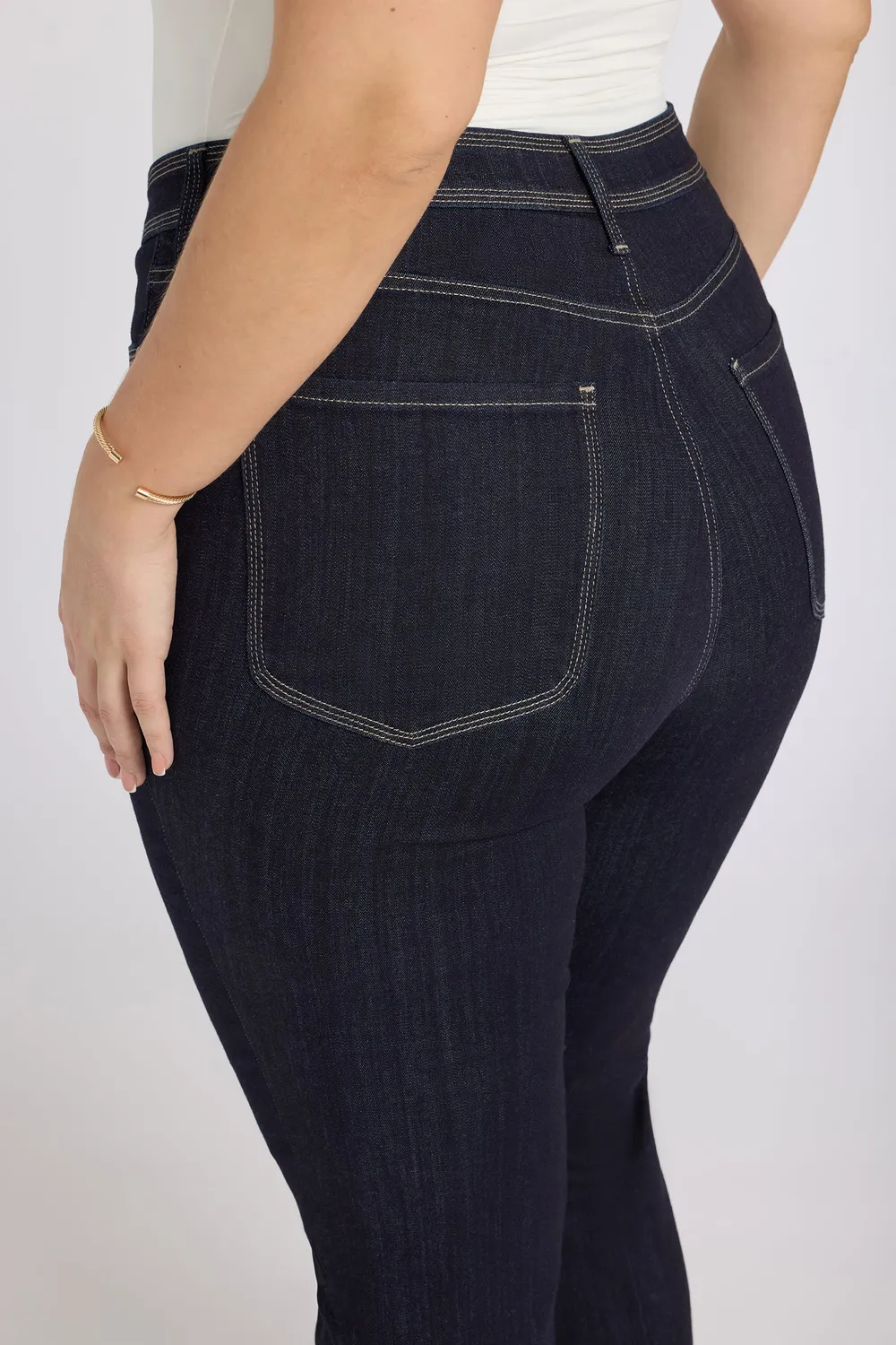 NYDJ Marilyn Straight Jeans Plus Morning Tides Indigo Stretch